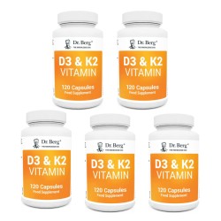 BUNDLE: D3 & K2 Vitamin (2,000 IU) 5 in pack