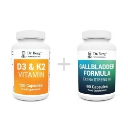 BUNDLE: Gallbladder Formula and D3 & K2 Vitamin pack of 2
