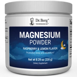 Magnesium Powder Drink Raspberry Lemon Flavor – 325 mg of Magnesium Glycinate per serving – 50 servings