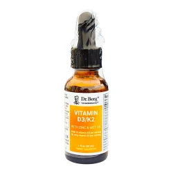 Dr. Berg’s Vitamin D3 & K2 with Zinc & MCT Oil – by Dr Berg UK