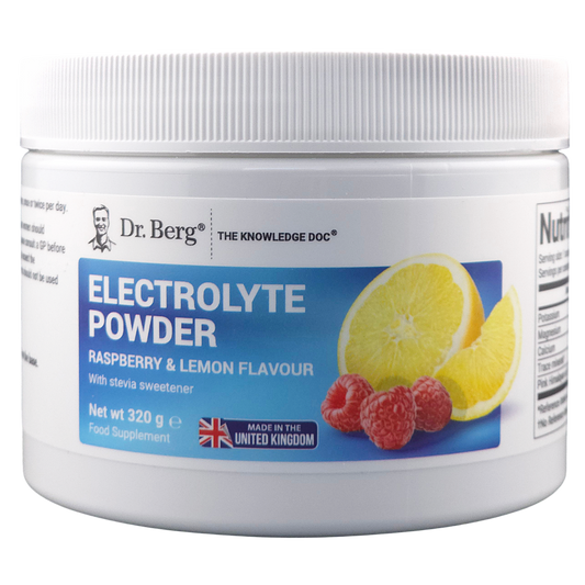 Doctor Berg UK UK Electrolyte Powder Raspberry & Lemon, 50 Servings