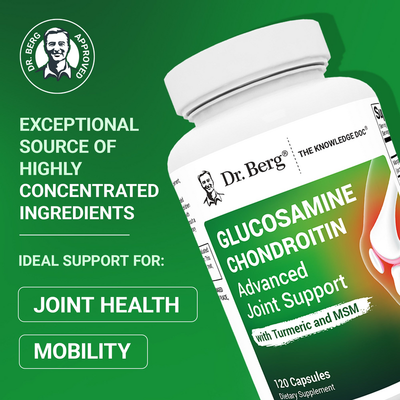 Doctor Berg UK Glucosamine Chondroitin Advanced Joint Support with MSM, 120 Vegetable Capsules
