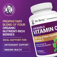Doctor Berg UK Chewable Vitamin C Complex with Berries supplement, 60 Wafers