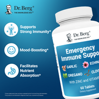 Doctor Berg UK Emergency Immune Support with Zinc and Vitamin D, 60 Tablets