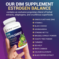 Doctor Berg UK DIM with Black Cohosh and Ashwagandha supplement, 60 Vegetable Capsules