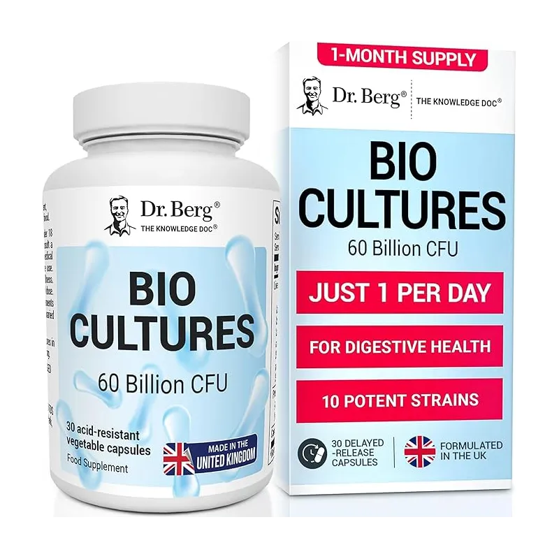 Doctor Berg UK BUNDLE: BIO CULTURES 60 Billion CFU pack of 3