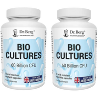 Doctor Berg UK BUNDLE: BIO CULTURES 60 Billion CFU pack of 2