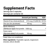 Doctor Berg UK Advanced Immune Support with Elderberry supplement, 90 Vegetable Capsules