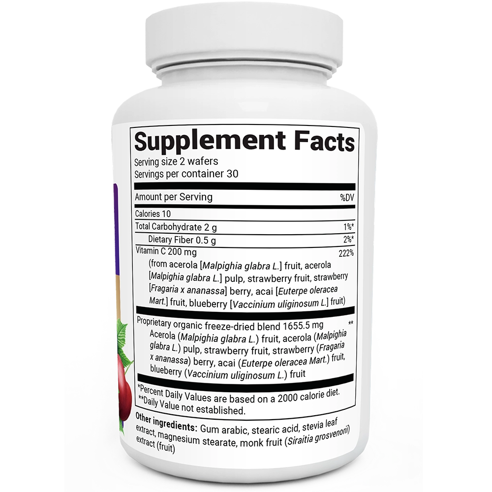 Doctor Berg UK Chewable Vitamin C Complex with Berries supplement, 60 Wafers