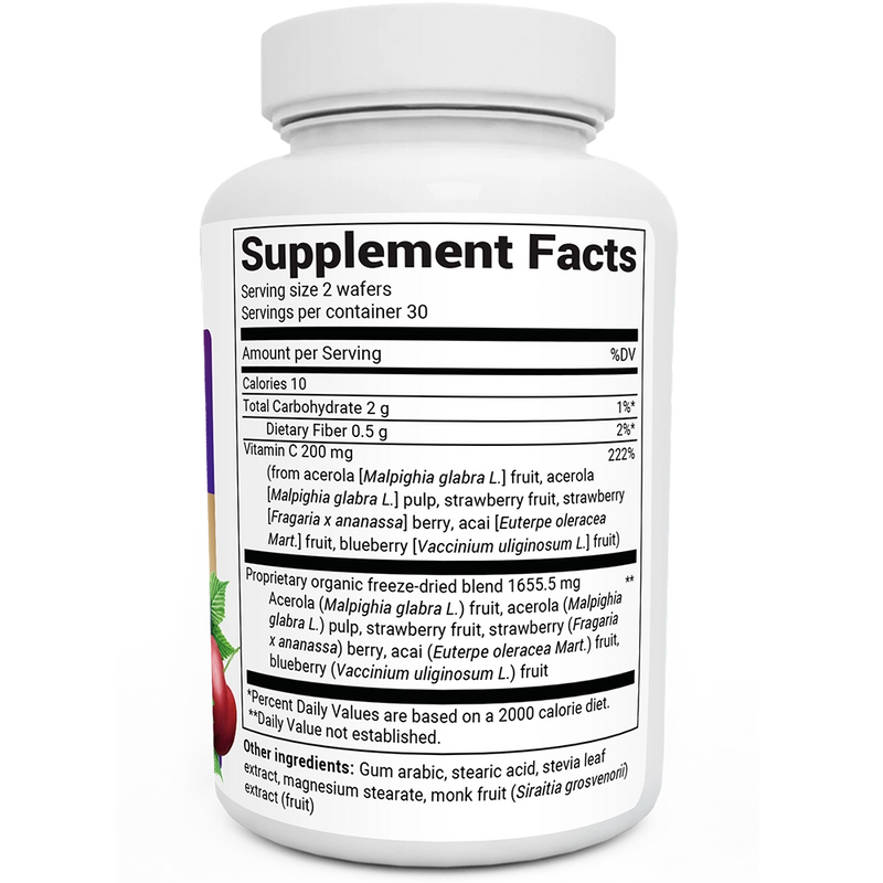 Doctor Berg UK Chewable Vitamin C Complex with Berries supplement, 60 Wafers