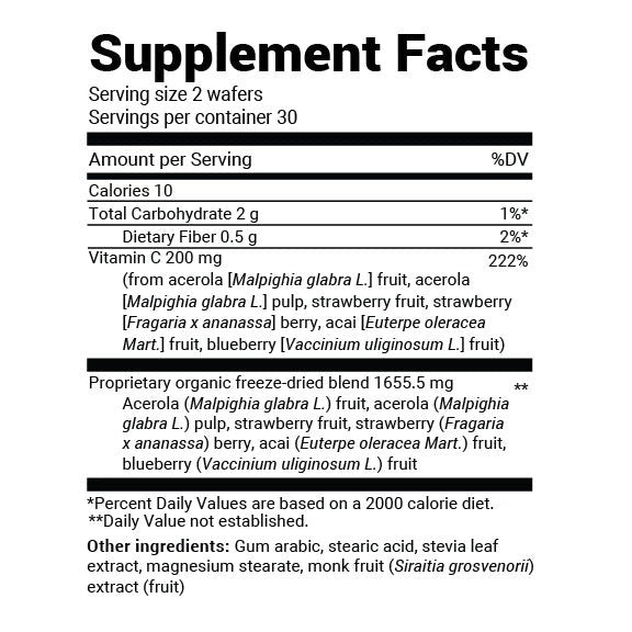 Doctor Berg UK Chewable Vitamin C Complex with Berries supplement, 60 Wafers