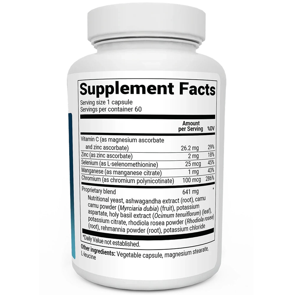 Doctor Berg UK Adrenal & Cortisol Support supplement, 60 Vegetable Capsules