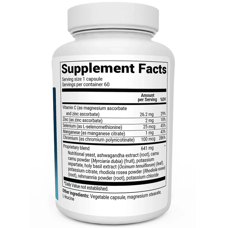 Doctor Berg UK Adrenal & Cortisol Support supplement, 60 Vegetable Capsules