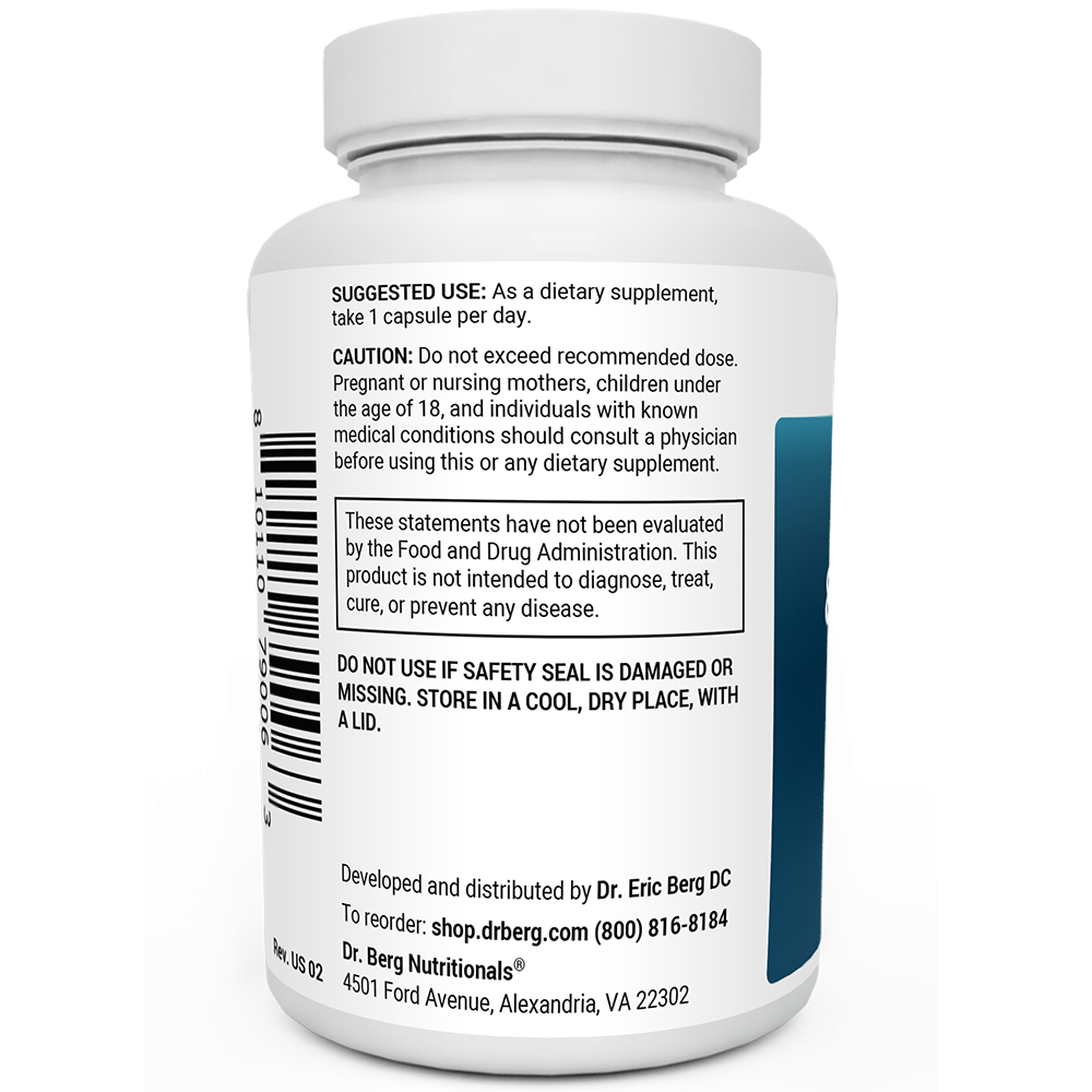 Doctor Berg UK Adrenal & Cortisol Support supplement, 60 Vegetable Capsules