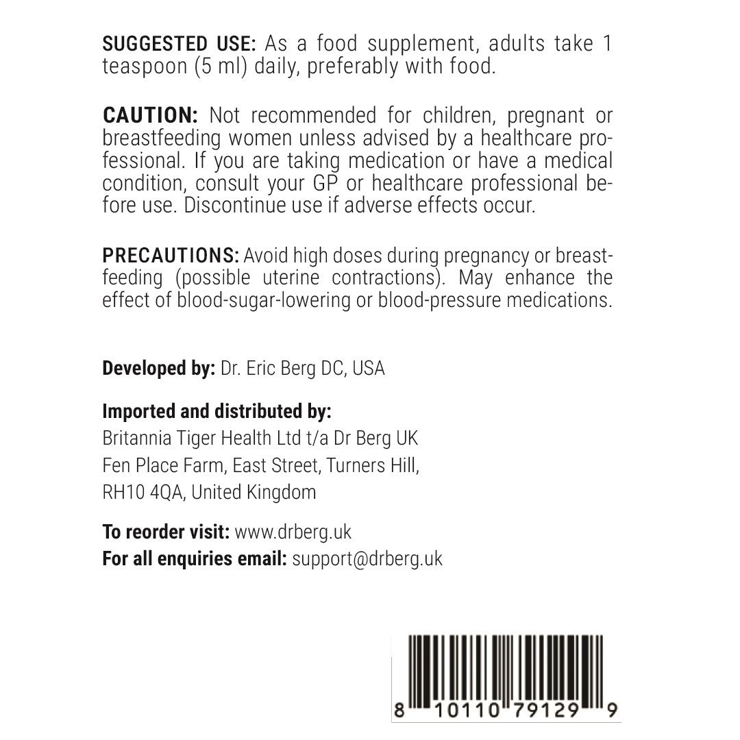Doctor Berg UK Black Seed Oil – Cold-Pressed, 120 ml