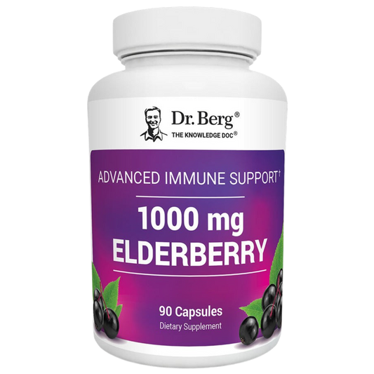 Doctor Berg UK Advanced Immune Support with Elderberry supplement, 90 Vegetable Capsules