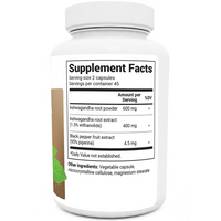 Doctor Berg UK Ashwagandha with BioPerine® Black Pepper supplement, 90 Vegetable Capsules