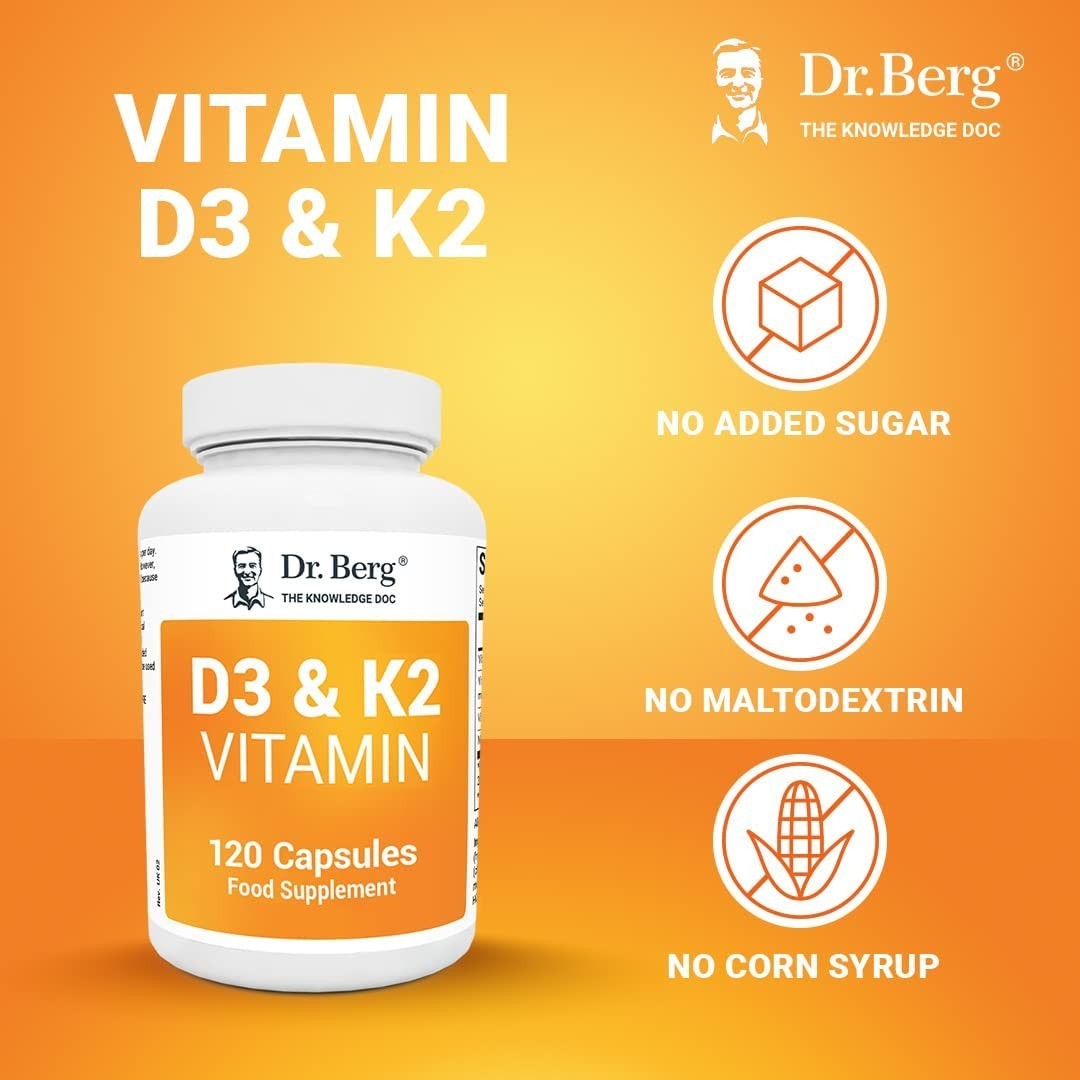 Doctor Berg UK BUNDLE: D3 & K2 Vitamin (2,000 IU) pack of 3
