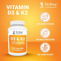 Doctor Berg UK BUNDLE: D3 & K2 Vitamin (2,000 IU) pack of 3
