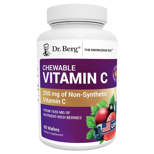 Doctor Berg UK Chewable Vitamin C Complex with Berries supplement, 60 Wafers