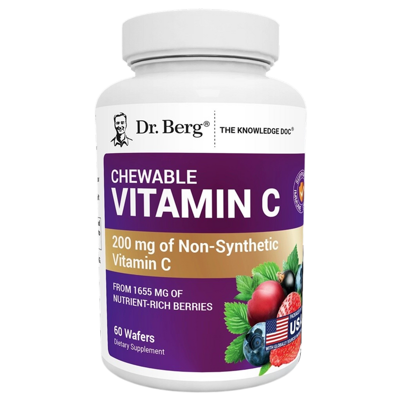 Doctor Berg UK Chewable Vitamin C Complex with Berries supplement, 60 Wafers