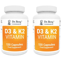 Doctor Berg UK BUNDLE: D3 & K2 Vitamin (2,000 IU) pack of 2
