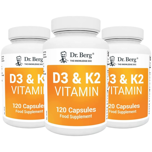 Doctor Berg UK BUNDLE: D3 & K2 Vitamin (2,000 IU) pack of 3