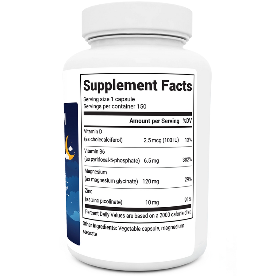 Doctor Berg UK Magnesium Glycinate with Vitamin D3, B6 and Zinc, 150 Capsules