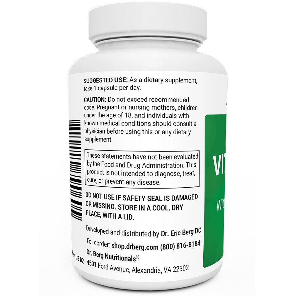 Doctor Berg UK Natural Vitamin B1+ with Allithiamine and B-Complex, 60 Capsules