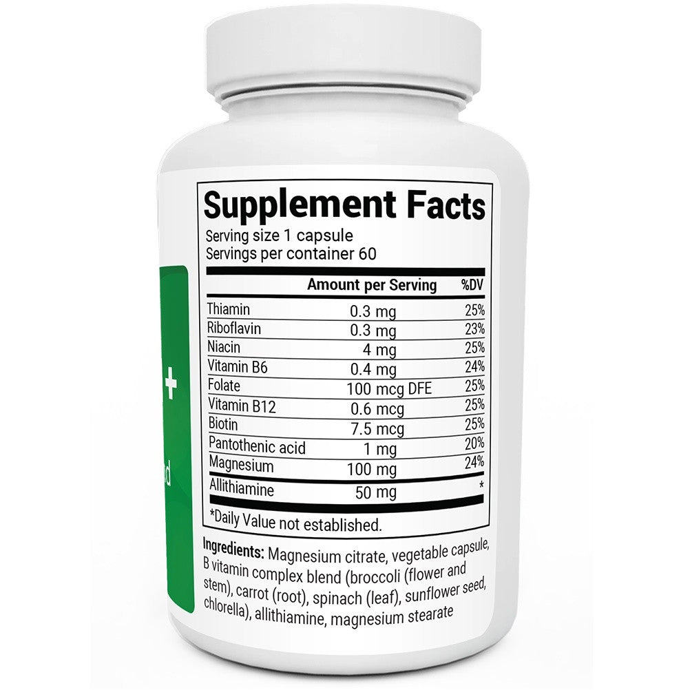 Doctor Berg UK Natural Vitamin B1+ with Allithiamine and B-Complex, 60 Capsules