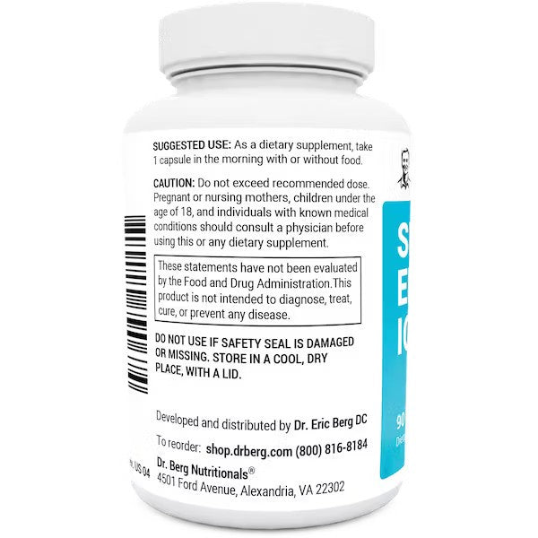 Doctor Berg UK Sea Kelp Enhanced Iodine, 90 Capsules