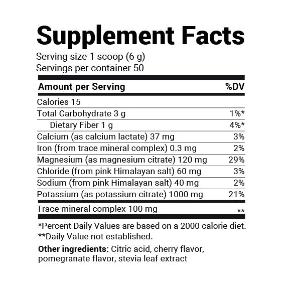 Doctor Berg UK Electrolyte Powder Pomegranate - Cherry, 50 Servings