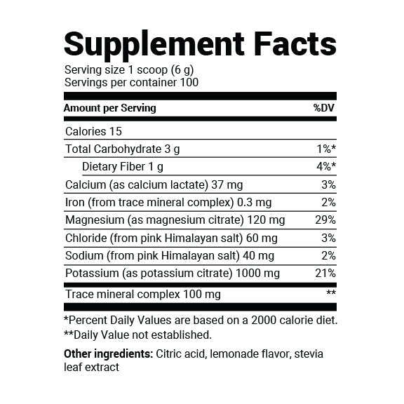 Doctor Berg UK Electrolyte Powder Lemonade, 100 Servings
