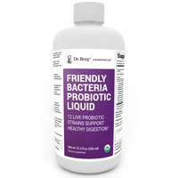 Doctor Berg UK Dr. Berg Friendly Bacteria Probiotic Liquid, 12 Strains, 16.3 fl oz