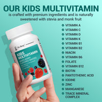 Doctor Berg UK Kids Chewable Multivitamin – Mixed Berry, 60 Wafers