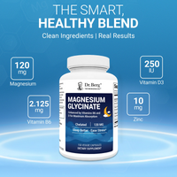 Doctor Berg UK Magnesium Glycinate with Vitamin D3, B6 and Zinc, 150 Capsules
