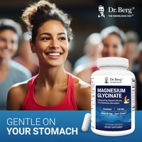 Doctor Berg UK Magnesium Glycinate with Vitamin D3, B6 and Zinc, 150 Capsules