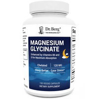 Doctor Berg UK Magnesium Glycinate with Vitamin D3, B6 and Zinc, 150 Capsules