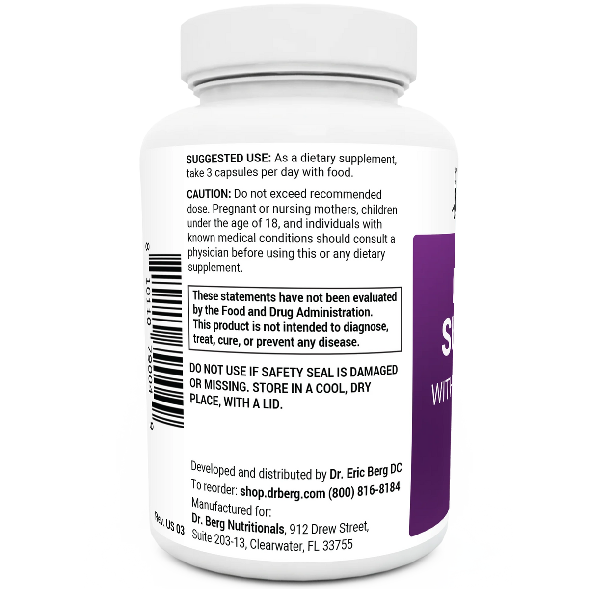 Doctor Berg UK Nerve Support with Benfotiamine, 90 Capsules