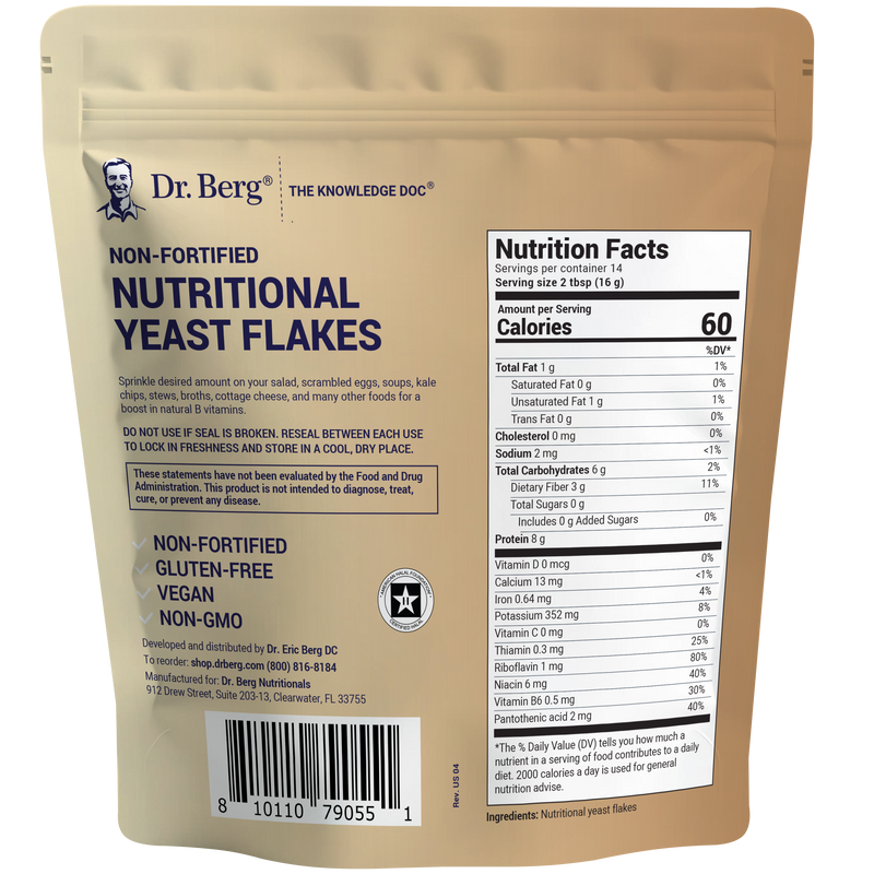 Doctor Berg UK Nutritional Yeast Flakes, 227 g