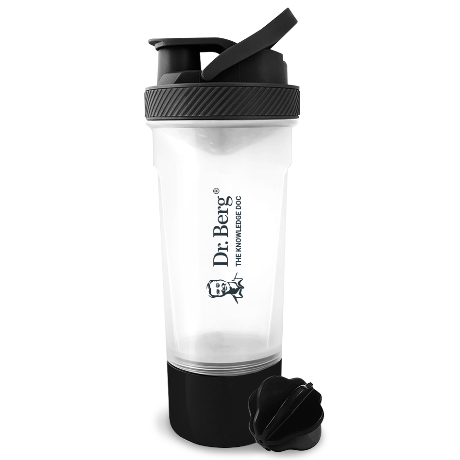 Doctor Berg UK Shaker Bottle with Mixing Ball – 700 ml