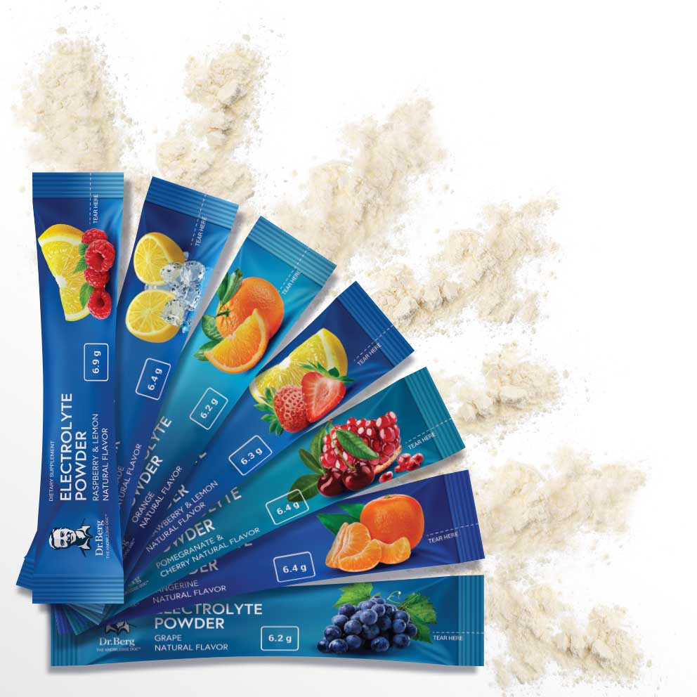 Doctor Berg UK Electrolyte Variety Pack, 28 Stick Packs, 7 Flavours