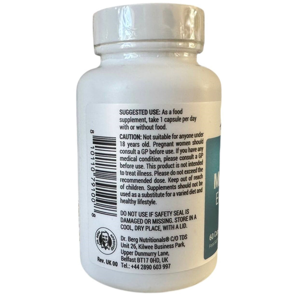 Doctor Berg UK Trace Minerals Enhanced supplement, 60 vegetable capsules