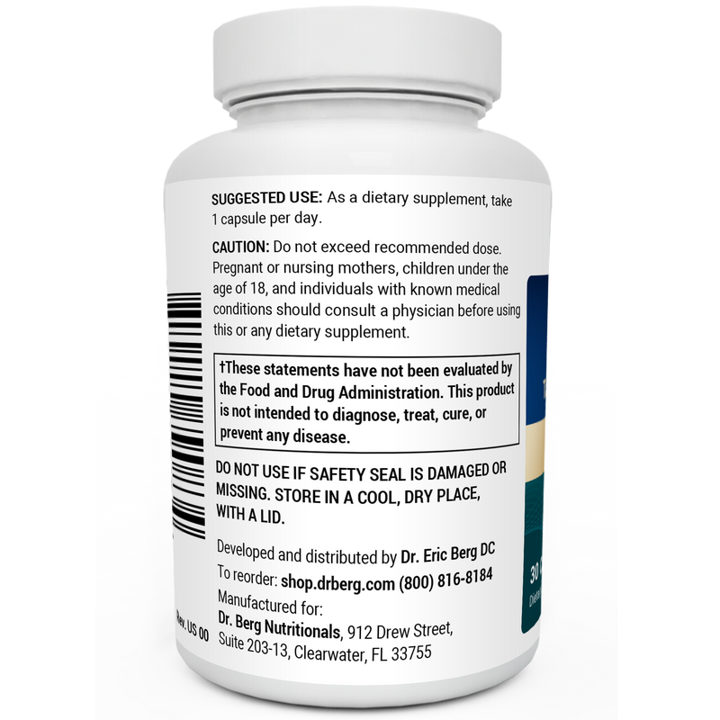 Doctor Berg UK TUDCA – 250 mg, 30 Vegetable Capsules
