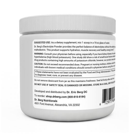 Dr. Berg UK Lemonade Electrolyte Powder – UK Formula, 50 Servings