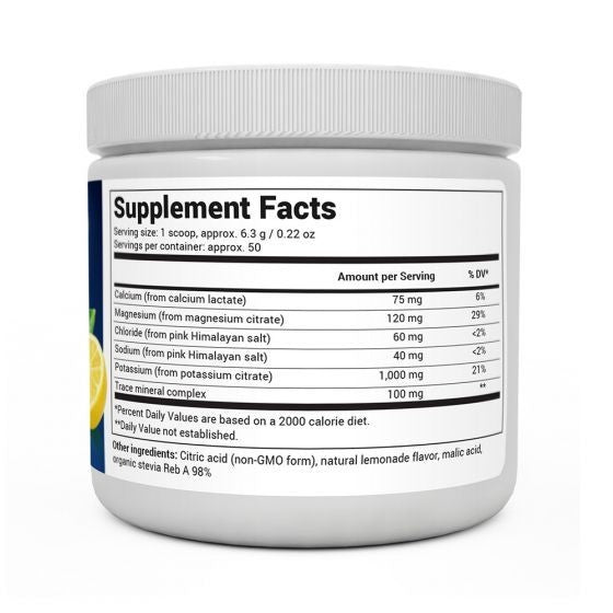 Dr. Berg UK Lemonade Electrolyte Powder – UK Formula, 50 Servings