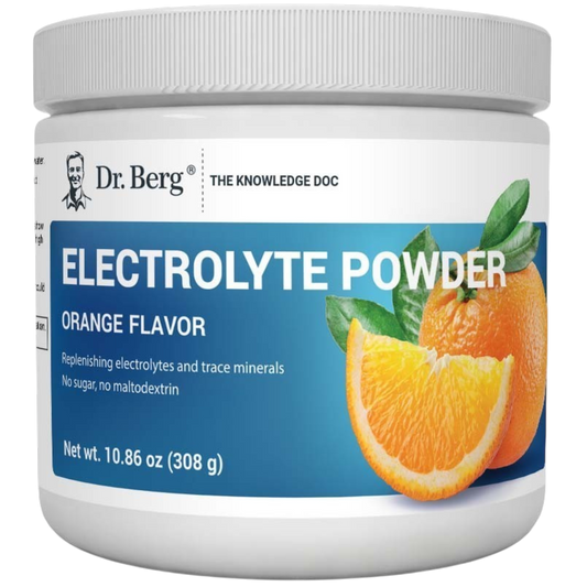 Dr. Berg UK Orange Electrolyte Powder - UK Formula, 50 Servings
