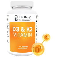 Doctor Berg UK Vitamin D3 & K2 with Vitamin B6 and MCT – 2,000 IU, 120 Capsules