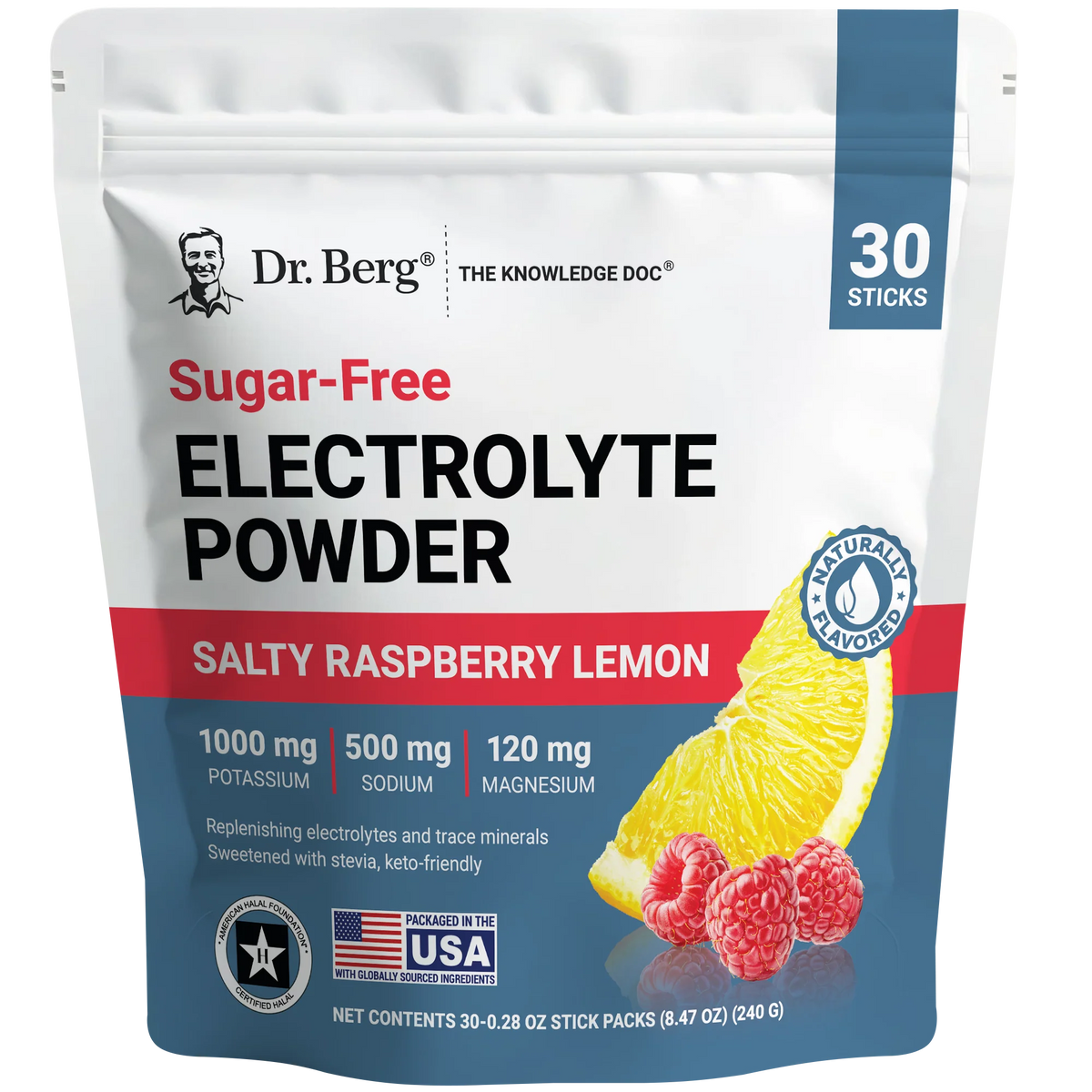 Electrolyte Powder Salty Raspberry Lemon