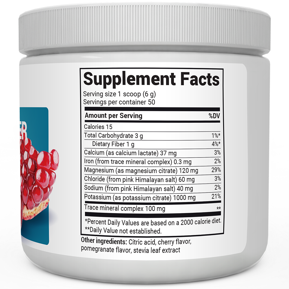Doctor Berg UK Electrolyte Powder Pomegranate - Cherry, 50 Servings